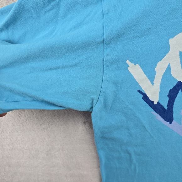 Vintage Volcom Shirt Mens XL Blue Script Logo Graphic Tee Y2K Skater Surf - Picture 4 of 9